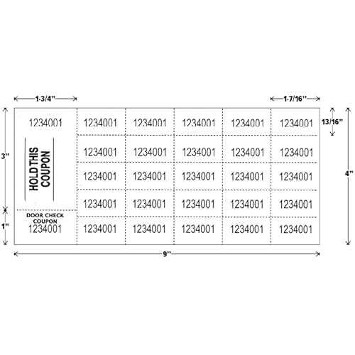 Auction Tickets - 1000 Sheets - Assorted Colors (Blue)