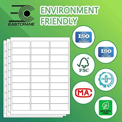 15,000 Printable Mailing Address Labels, White Blank Labels for Laser/Inkjet Printer, Permanent Adhesive