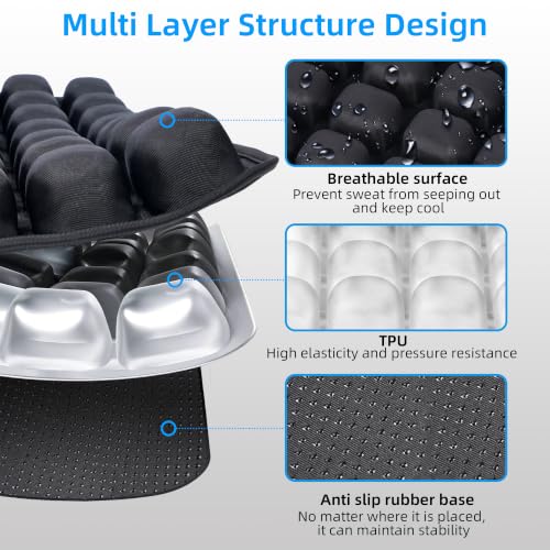 Travel Airplane Seat Cushion for Long Flights – Inflatable Comfort Pad