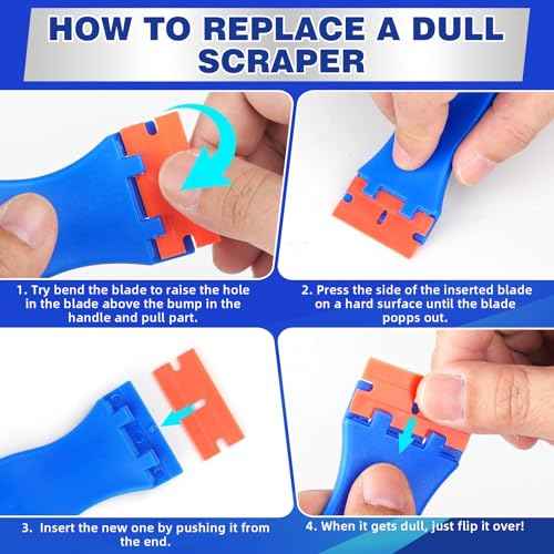 Adhesive Remover, Powerful Sticker Remover Spray with Scraper, Glue Remover for Car, Windows, Glass, Plastic, Sticky Stuff Remover Rapidly Removes Sticker, Tape, Labels Remover and Car Sticker Remover