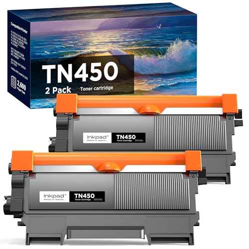 High Page Yield Toner Cartridge Compatible with Brother TN450 TN420 TN-450 TN-420 Compatible with HL-2270DW HL-2280DW HL-2230 MFC-7360N MFC-7860DW DCP-7065DN Intellifax 2840 2940