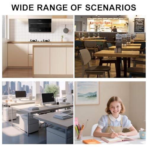 2 Pack Magnetic Bulletin Boards with Stand - Metal Memo & Menu Display, Stainless Steel, 8 x 6 Inches