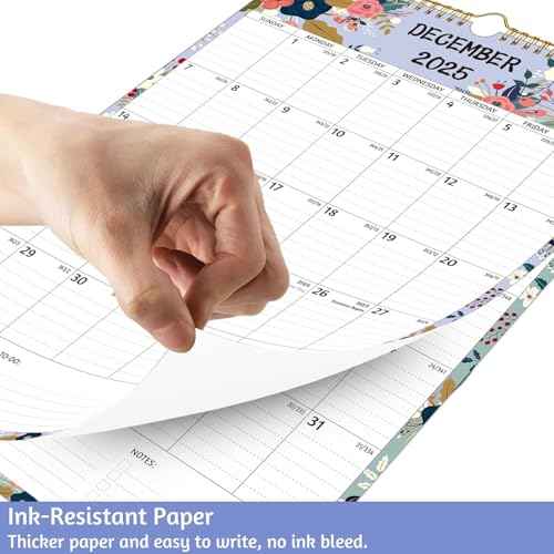 Wall Calendar 2025-2026 ? Jul.2025 - Dec.2026, Calendar 2025-2026 Wall, 18 Monthly Calendar, 12 x 17 In, 2026 Calendar with Large Blocks, Thick Paper, Holidays, To-do £¦ Notes, Great for Organizing