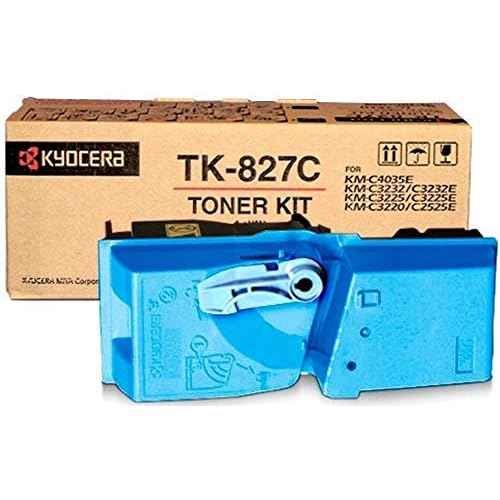 Kyocera Cyan Toner, 7000 Yield (TK-827C)