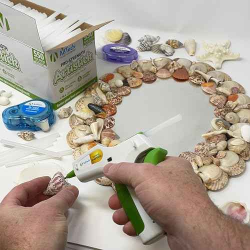 AdTech Mini Artistick 4" High Performance Stringless Hot Glue Sticks - 30 Sticks, Hi-Temp, Strong Bonding for Crafts, Repairs, and DIY Projects