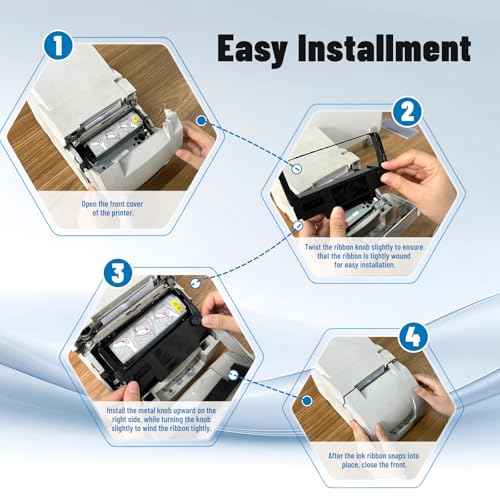 SP700 Ribbon Printer SP 700 Compatible for Star SP700 RC700 SP-700BR RC-700BR SP-712 SP712R SP-742 SP742R SP740 SP747, SP700 Black and Red Ink Ribbon, Pack of 24