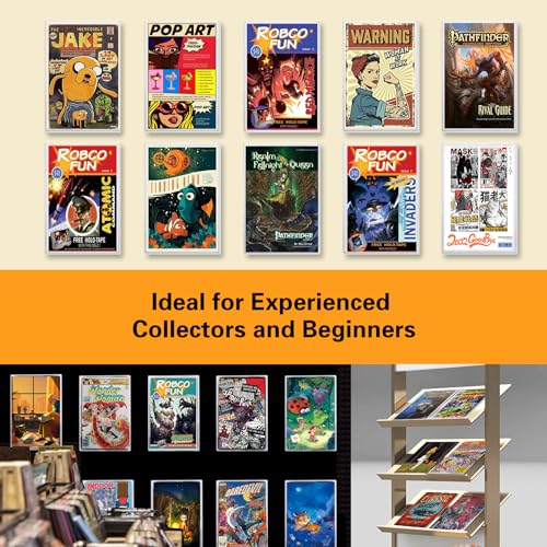 10ct Current Comic Book Toploaders - Modern Comic Book Top loaders, Crystal Clear Regular Comic Book Topload, Premium PVC Comic Book Holder, Crystal Clear Protection for Display, Storage, Collection