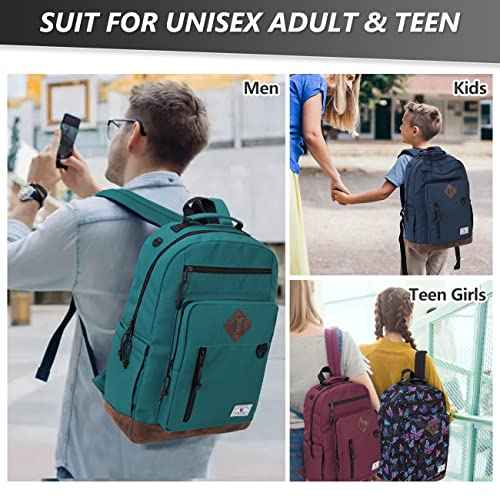 VX VONXURY Backpack for Men Women,Lightweight Bookbag with Mulitiple Pockets,Classical Water Resistant Travel Backpack