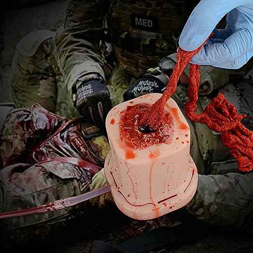 Gunshot Wound Packing Trainer, Stop The Bleed Training Kit, Bleed Control Kit for Medical Classes - Carrying Case