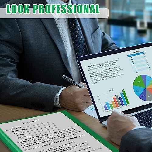 Teling 72 Pack Clear Front Report Covers Bulk Business Report Covers Plastic Presentation Folders Resume Portfolio Folder Paper Binder with 3 Prongs for Presentation Document School Office (Green)