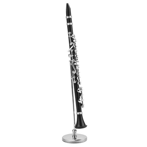 Mini Musical Instrument Clarinet Model Kit, Miniature Decoration for Music Lovers' Desk