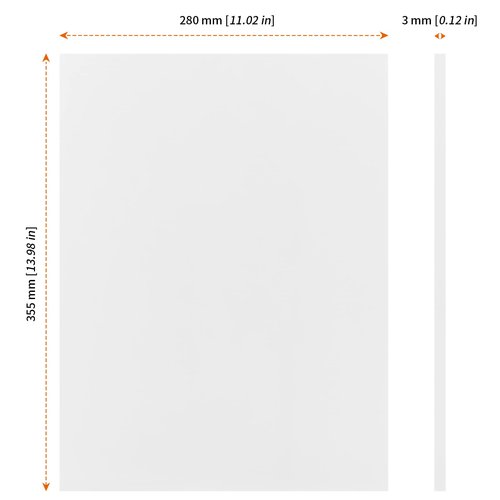 HOZEON 50 Pack 11 x 14 Inch Foam Boards, White Foam Board, 1/8 Inch Thickness Foam Core Backing Board Polystyrene Poster Board Signboards for Presentation, Artwork, 3D Modeling