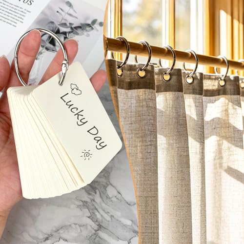 KTOJOY 2 Inch Binder Rings, 15-Pack Nickel Plated Loose-Leaf Rings for Documents, Keys, Photos