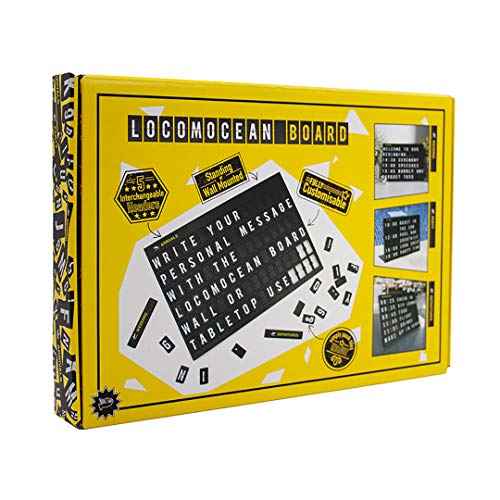 Locomocean Airport-Style Custom Message Board - Personalized Flight Arrivals and Departures Sign