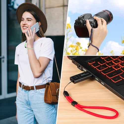 Wrist Strap Lanyard, Adjustable Phone Lanyards for Cell Phone, Camera, Flashlight, Keychain, ID Name Tag Badge
