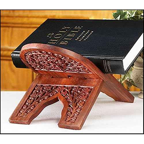 Carved Rosewood Bible Stand Rosewood 10 x 6 1?2' H Pack of 3
