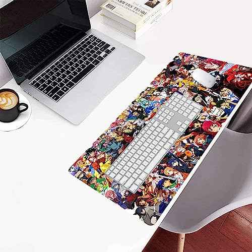 Extended Large Gaming Mouse Pad, Full Desk Keyboard Mouse Pad, XXL Bigmouse Pad with Anime, Waterproof and Anti-Skid for Office Desk Decor (31.5¡¿11.8¡¿0.1 inch)