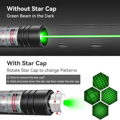 2 Pack Green and Red USB Rechargeable Presentation Pointer ? Perfect for Presentations, Classroom, and Conference Use