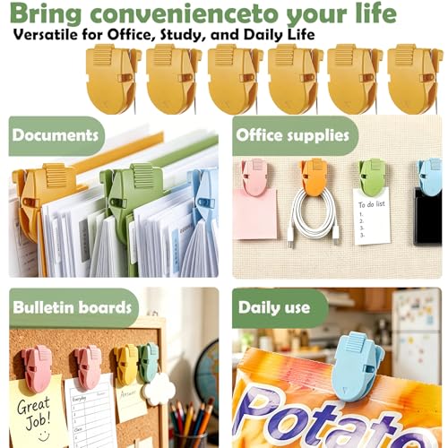 30 Pcs Colorful Plastic Cubicle Wall Clips for Office & Fabric Walls