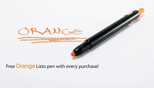 Listo 1620/162 Marking Pencils Kit - 12 Black Pencils, 72 Refill Leads - Includes Grease/China/Wax Pencils & Orange Pencil