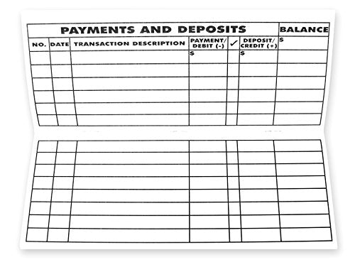 Carousel Checks Large Print Check Register 2021-2023, 10 Registers, 16 Pages