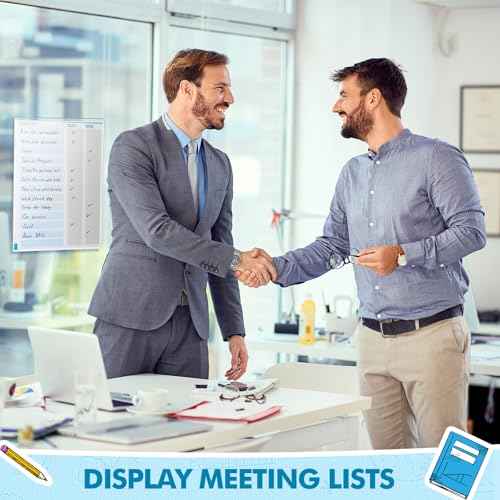 Outus Self Adhesive Shop Ticket Holders Clear Plastic Sleeves Adhesive Pockets Work Order Job Ticket Holders for Home Office Posting Signs (11 x 17 Inch,30 Pcs)