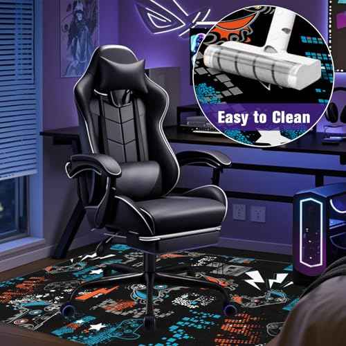Office Chair Mat for Hardwood Gamer 36"x48" Computer Gaming Chair Mat Anti-Slip Rugs Game Protector for Rolling Chairs Under Desk Rug for Home