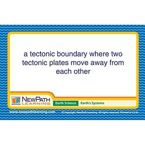 NewPath Learning - 44-6018 Earth Science Vocabulary Builder Flash Card Set, Middle School Medium