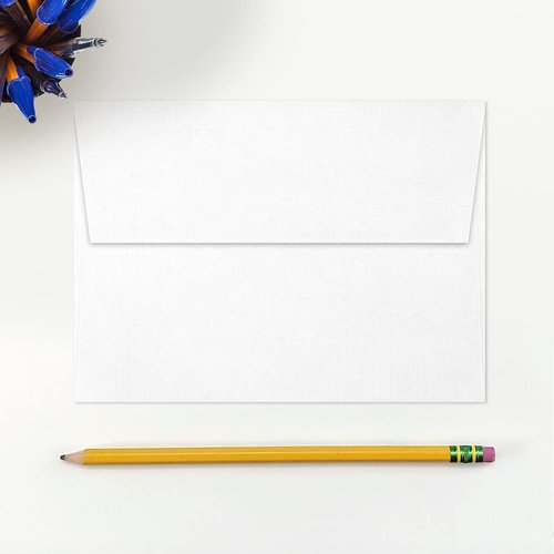 A7 Invitation Envelopes (5 1/4 x 7 1/4) - White Linen (250 Qty.)