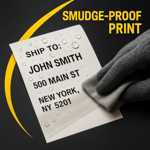 3x1 Direct Thermal Barcode Labels - 12 Rolls 1300 Label/Roll White Perforated Address Labels, 15600 Self Adhesive Thermal Label Compatible with Zebra, Rollo, MUNBYN