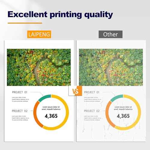 LC406XL LC406 Ink Cartridges High Yield Compatible for MFC-J4335DW MFC-J4345DW MFC-J4535DW MFC-J5855DW MFC-J6555DW MFC-J6955DW Printer (4-Pack, BK/C/M/Y)