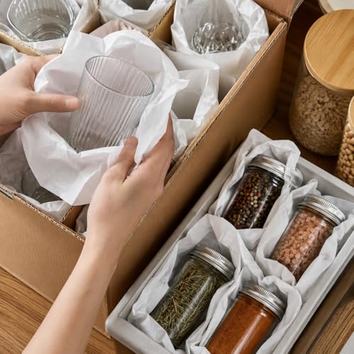 100 Packing Paper Sheets for Moving Supplies, 12x12 Newsprint