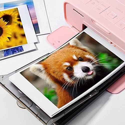 Replace for Canon Selphy CP1200 CP1300 Photo Paper and Ink, KP-108IN for CP1500 CP910 CP900 Photo Printer, 3 Color Ink Toners & 108 (4"x6") Glossy Photo Paper Set