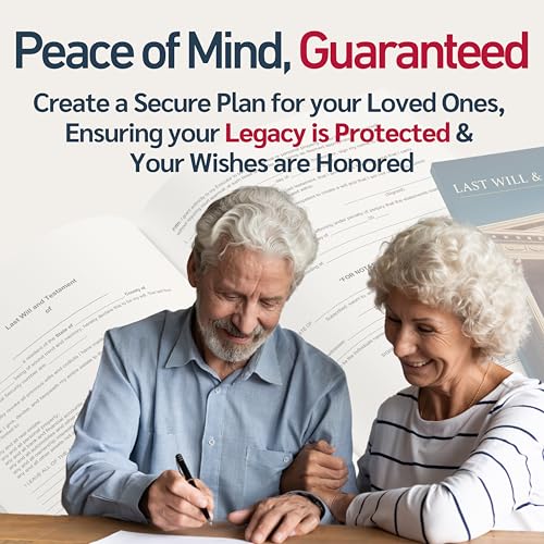 Buck 2025 Last Will & Testament Kit: 7X Attorney-Prepared Customizable Forms with Step-by-Step Instructions, 50-State Compatibility, Comprehensive End-of-Life Planning for Singles, Couples, & Families