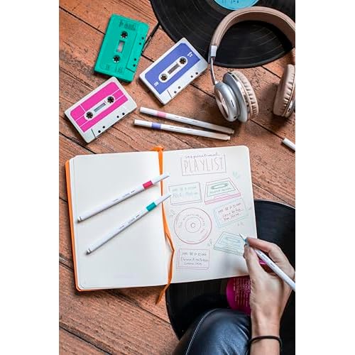 Emott Fineliner Pen Set #1, 40-Colors, Assorted