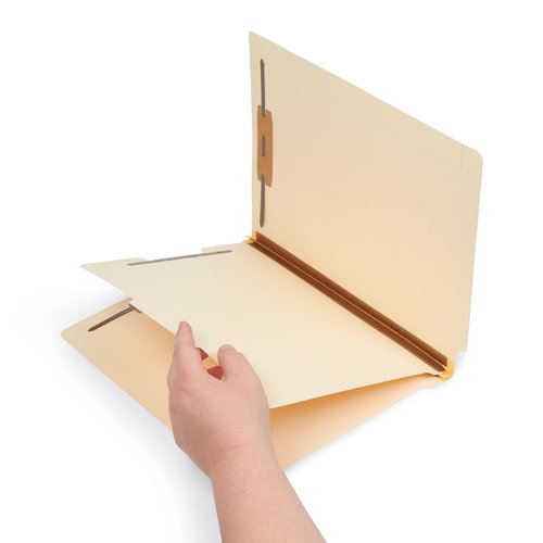 Blue Summit Manila Classification Folder, 1 Divider Classification Folder and 4 Fasteners, Letter Size, Manila – 50 Folders