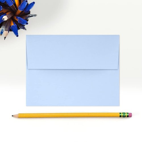 LUXPaper A2 Invitation Envelopes | Peel & Press | 4 3/8" x 5 3/4" | Baby Blue | 80lb. Text | 250 Qty