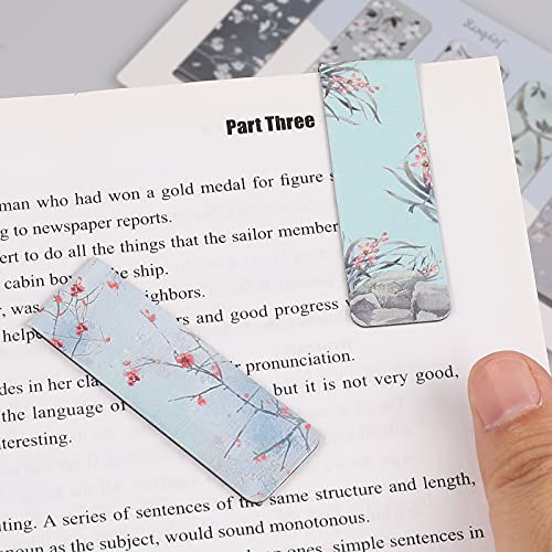 15PCS Magnetic Bookmarks Floral Style for Women, Students & Teachers - Joyberg