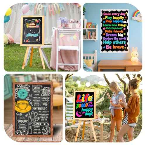 100 Pcs Black Poster Board Paper 12x18, ROOKEA Vision Boards Posterboard Bulk for School Projects Classroom Arts Craft Presentations Drawing Scrapbooking Blank Graphic Display