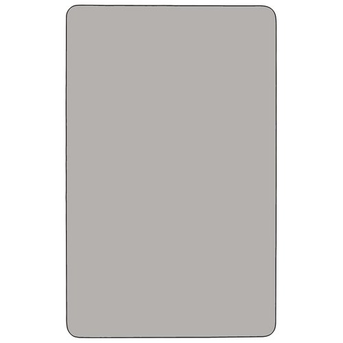 Flash Furniture 24x48 REC Grey Activity Table Chair, 24"W x 48"D x 30.25"H, Gray
