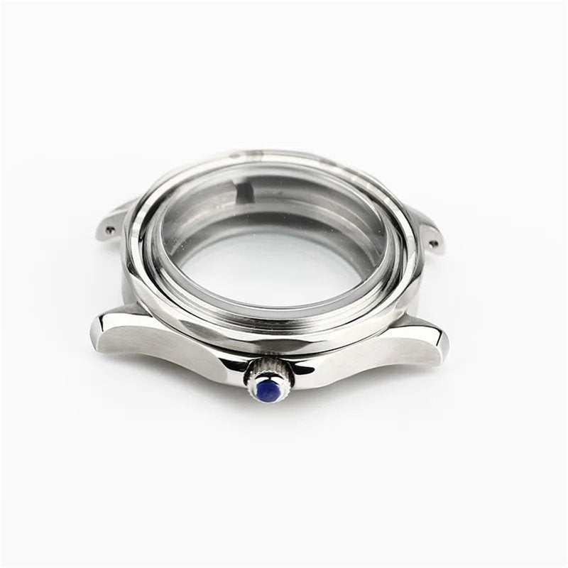 42mm Silver for Mechanical Case for Repair Replacement Modification NH35 NH36 Diving Watch Case(Silver)