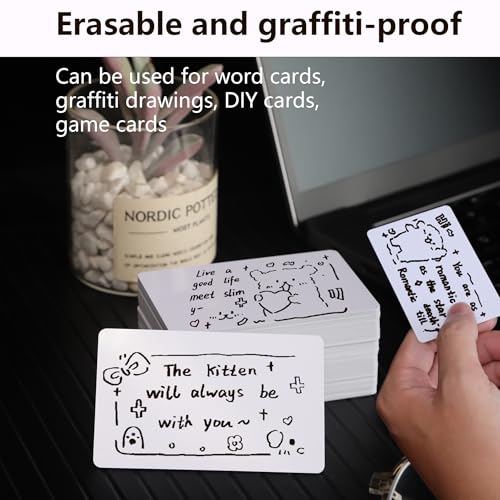 500 Pack Blank White PVC ID Cards - CR80 30 Mil Plastic Cards for Photo ID Badge Printers - Premium Blank Credit Card Compatible with Most Printers