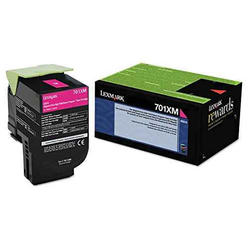 Lexmark 70C1XM0 701XM - Toner Cartridge - Extra High Yield - Magenta 1 Pack in Retail Packing
