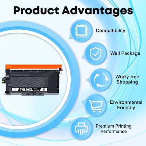 Miss Deer Compatible Toner Cartridge Replacement for Brother TN920XL TN920 TN 920 XL for HL-L6210DW HL-L6210DWT HL-L5210DN HL-L5210DW HL-L5210DWT HL-L5215DW HL-L6310DW MFC-L6810D Printer, 1Pack
