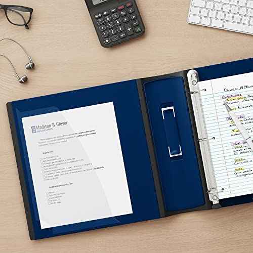 Staples Better Binder, 3-Ring, Reinforced Rubber Spine, 3 Inch D-Ring Binders for Home, Office, School, Holds up to 600-Sheets, Blue