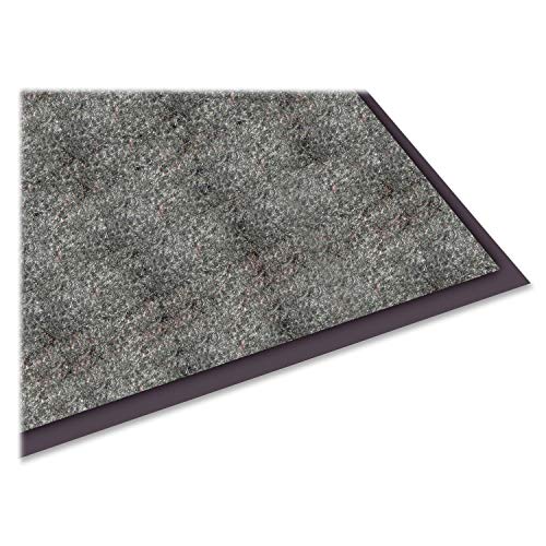Genuine Joe Indoor Mat with Moisture Absorbent, 4 by 6-Feet, Charcoal