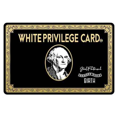 4 Pcs White-Privilege_Card Skin | Debit Card Stickers, Credit Card Skins, Bank Card Protectors | Anti-Bubble, Anti-Wrinkle, Slim Fit Cover for Credit, Debit, and Transportation Cards