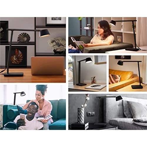 Verve Designer Desk Lamp with USB Charging Port, True White LED + 16M RGB Colors