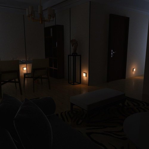 MAZ-TEK Dimmable LED Night Light - Auto Dusk to Dawn Sensor | Soft Warm White | 4 Pack for Home Use
