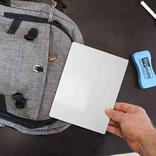 Flipside Products 5" x 7" Two-Sided Dry Erase White Boards, Classroom Pack, Double Sided Lapboard for Class, Reusable for Group Participation - 24 Pack